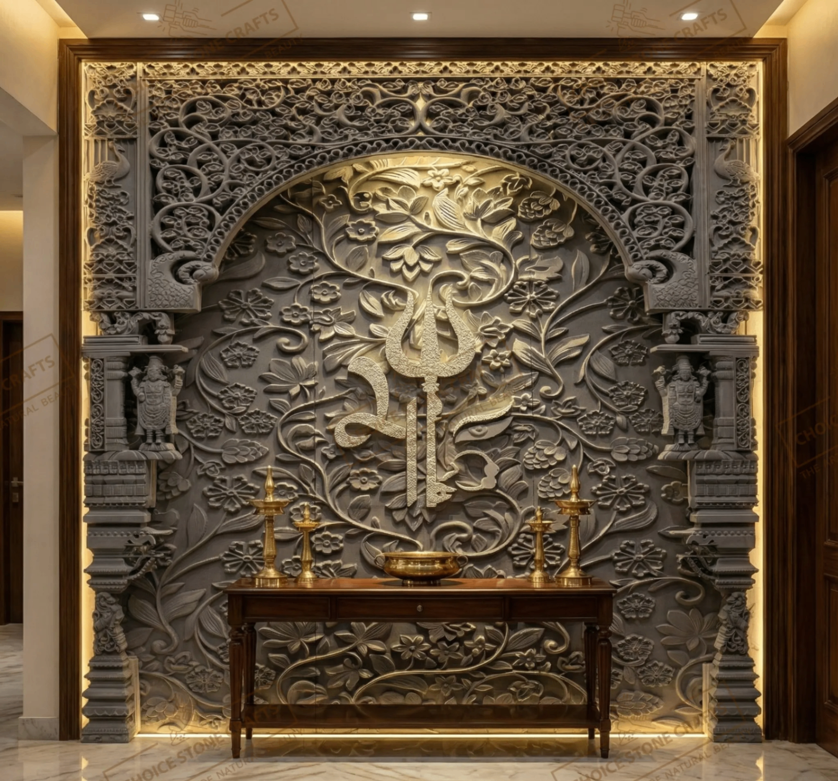 Wall Carving Works — Indian design work 3